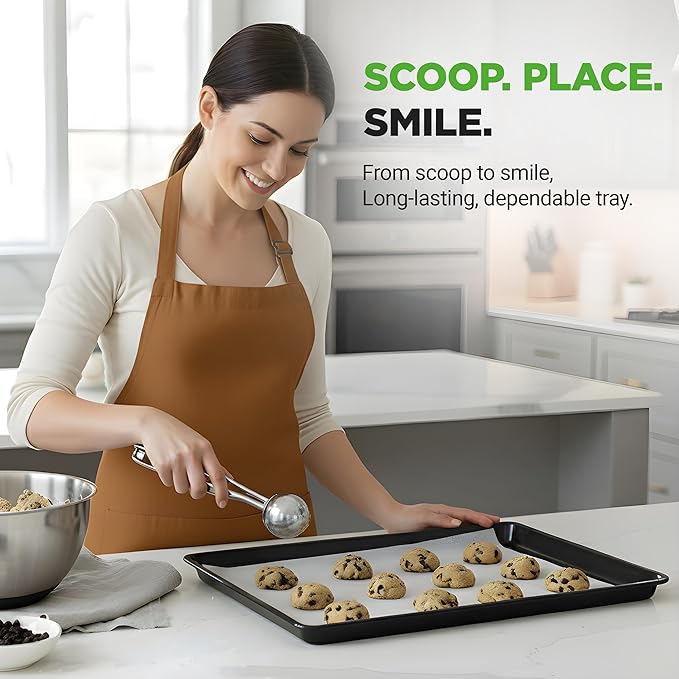 NutriChef Nonstick XL Cookie Sheet Baking Pan - Image 4