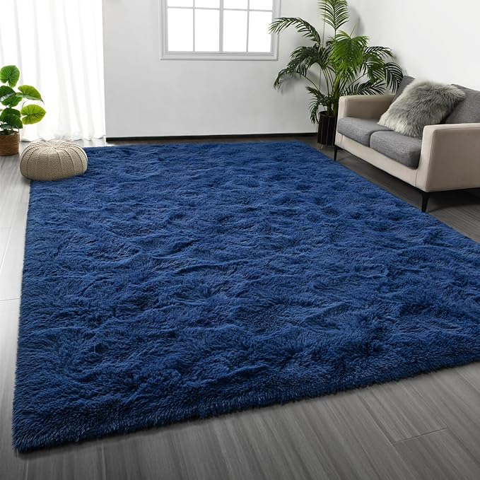 Deerhoo Large Shag Area Rugs 9 x 12, Plush Fuzzy Rugs - Image 7