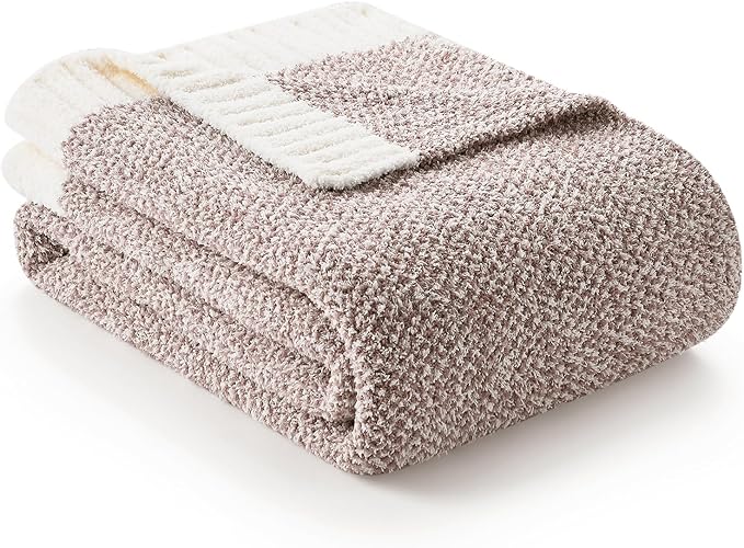 Snuggle Sac Taupe Blankets Twin Size, Reversible Super Soft Bed Blanket Warm by SnuggleSac