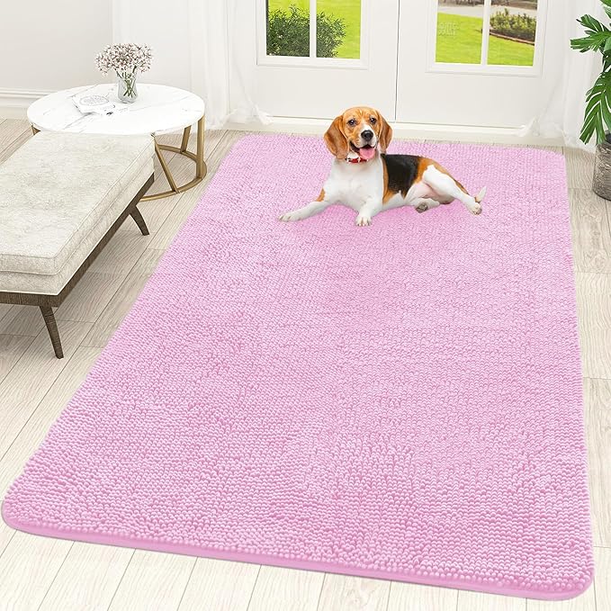 OLANLY Dog Door Mat for Muddy Paws 70x46, Absorbs Moisture and Dirt, Absorbent by OLANLY