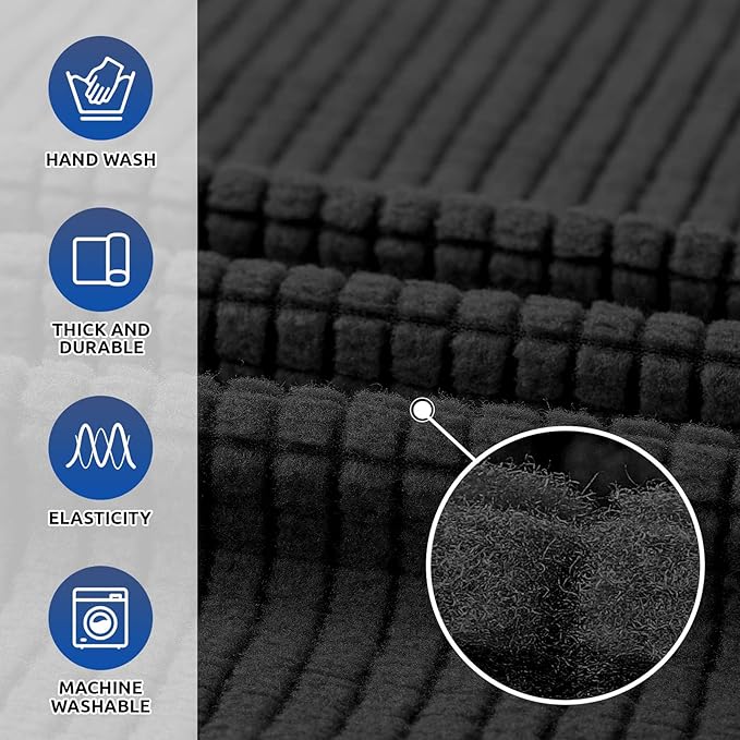 KEKUOU Stretch Single Sofa Slipcover 1 Piece Couch Sofa Cover Furniture - Image 3