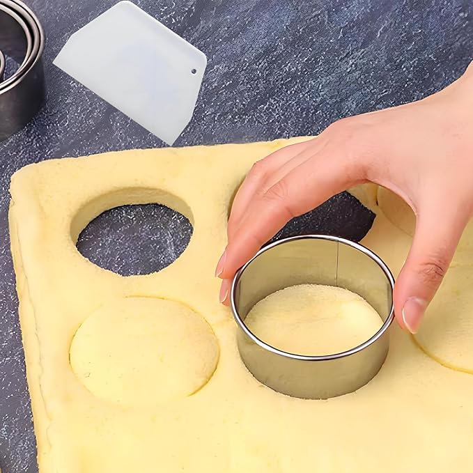 8pc Round & Circle Cookie Cutter Set - Image 7