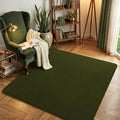 Amearea 4x4 Square Area Rugs for Bedroom Living Room, Olive Green Thickened by AmeareaDirect