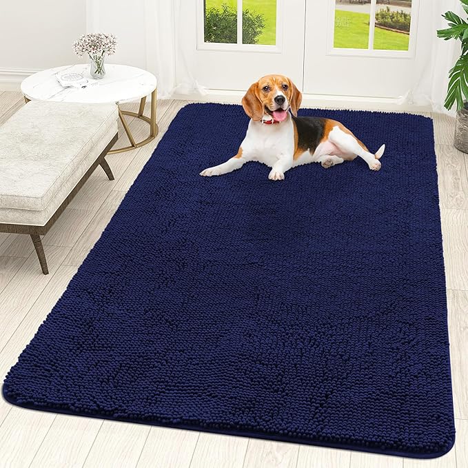 OLANLY Dog Door Mat for Muddy Paws 59x35, Absorbs Moisture and Dirt, Absorbent by OLANLY