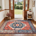 SERISSA Boho Area Rugs for Entryway, 3x4 Washable Non-Slip Kitchen Rug by SERISSAHomeDecorCollection
