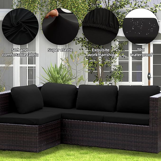 Outdoor Cushion Covers Set, Replacement - Image 4