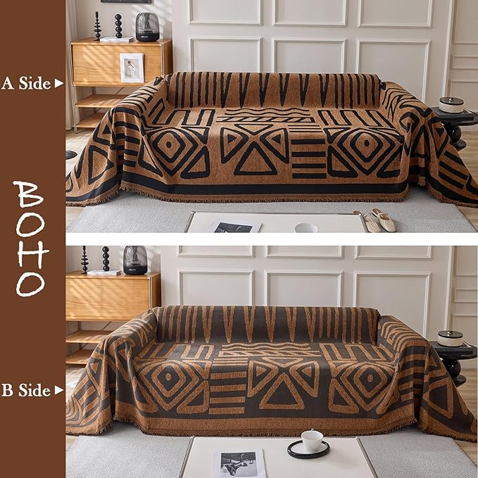HANDONTIME Boho Geometric Couch Covers - Image 2