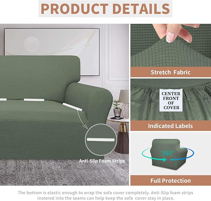 Easy-Going 100% Waterproof Chair Couch Cover, Dual Waterproof Sofa Cover - Image 4