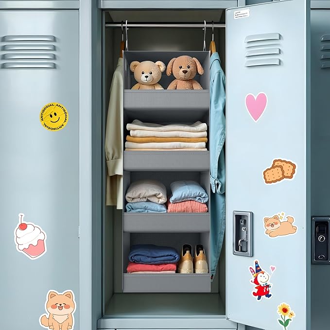 GRANNY SAYS 4-Shelf Hanging Organizer, Closet Hanging Shelves, Closet Hanging - Image 9