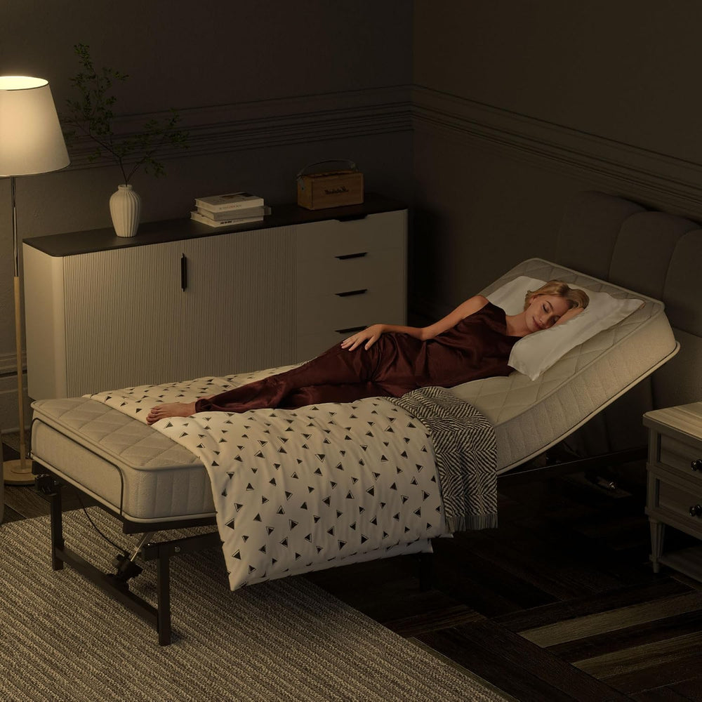 JAXPETY Adjustable Bed Frame Twin XL Electric Adjustable Bed Base