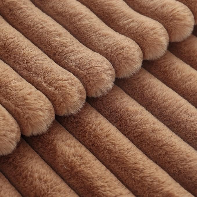 decorUhome Cozy Faux Fur Throw Pillow Covers 20x20 Set of 2 Decorative Soft - Image 3