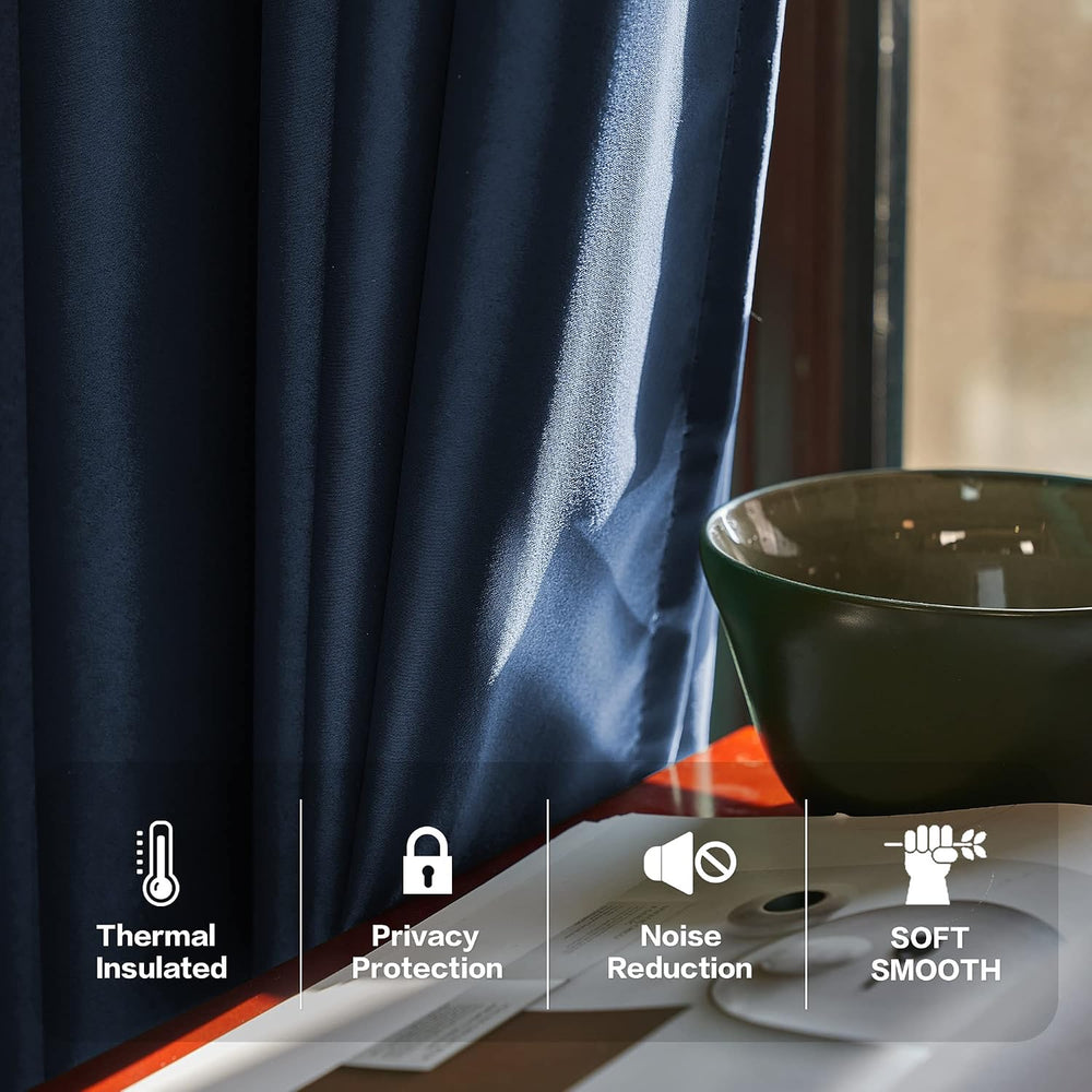 Pinch Pleated Curtains 72 Inches Wide by 84 Inches Long for Bedroom - Room Da...