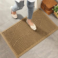 HIYARD Sturdy Front Door Mat, Absorbent Muddy Dirt Resist Welcome Door Mats by HIYARD
