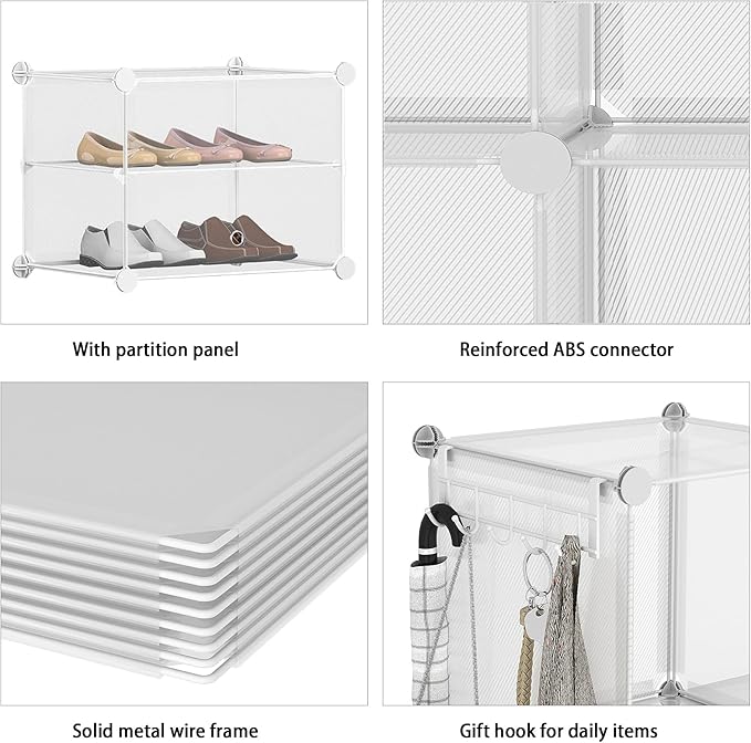 AWTATOS Closet Organizer 8 Cube Storage Shelves Clothes Organizers Closet