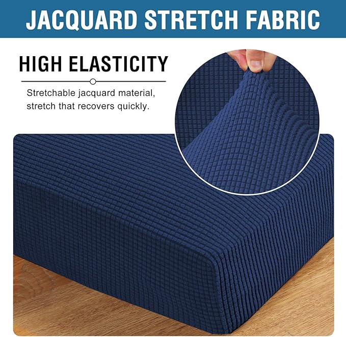 H.VERSAILTEX Super Stretch Individual Seat Sofa Covers Slipcover Sets Thick - Image 4