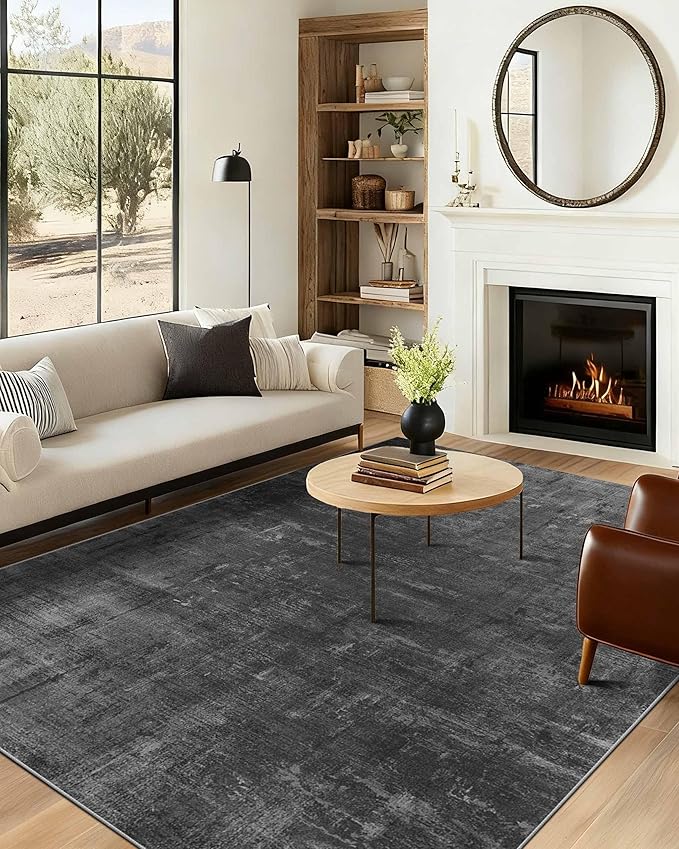 Latte&Fog 8x10 Area Rugs for Living Room, Large Modern Abstract Washable Rug - Image 4