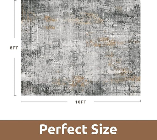 8 x 10 Area Rugs for Living Room, Machine Washable Non Slip Rug Ultra Soft Low - Image 2