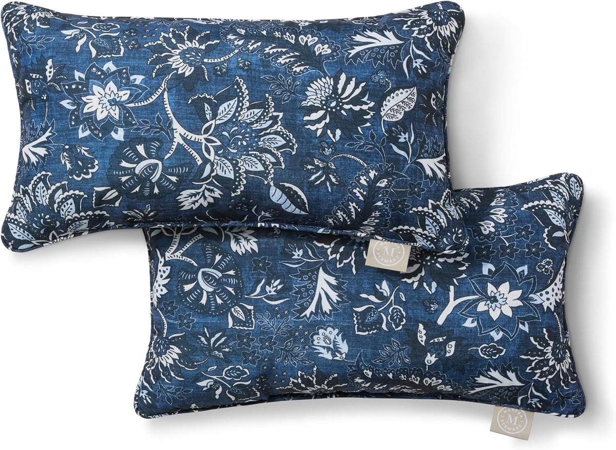 martha stewart distressed jacobean indoor outdoor decorative lumbar, main product view