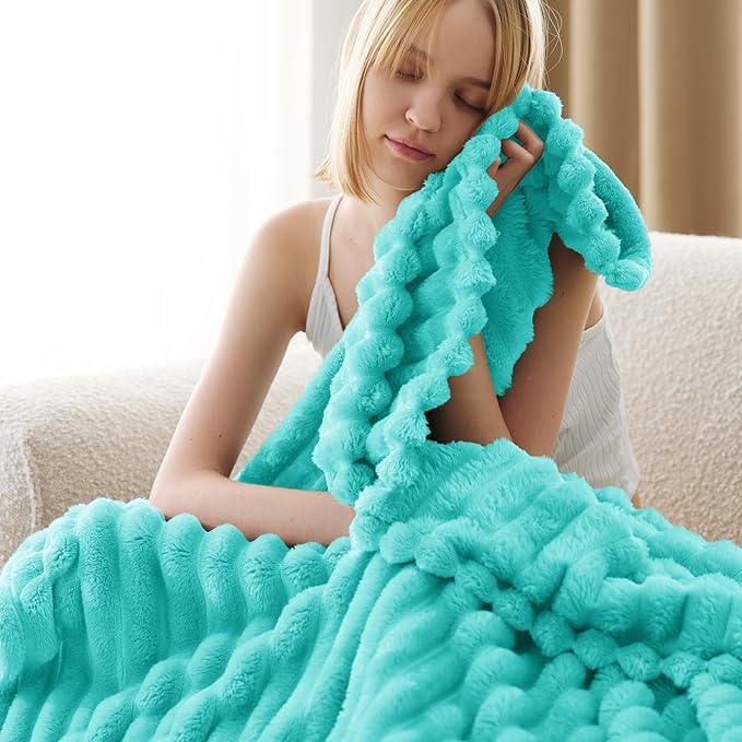 Bedsure GentleSoft Blue Twin XL Blanket - Image 3