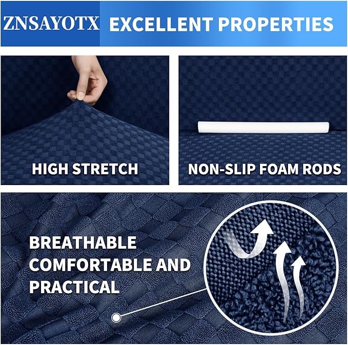 ZNSAYOTX 1 Piece Jacquard Couch Covers - Image 5