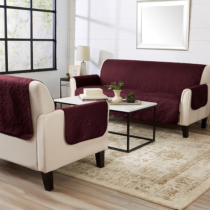 Great Bay Home Reversible Sofa Cover - Image 5