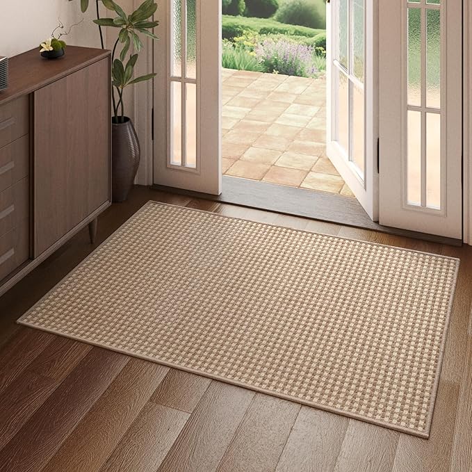 YDKGL 2x3 ft Indoor Door Mat Entryway Rug Non Slip Woven Washable Area Rugs by YDKGL