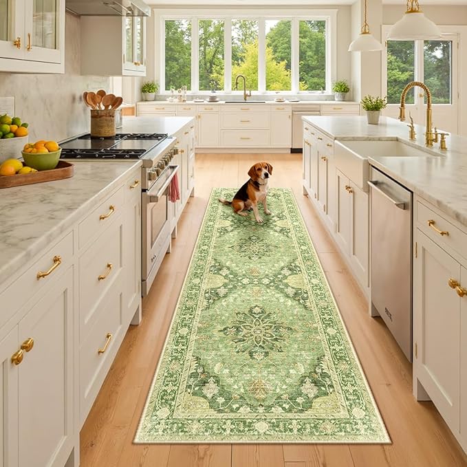 RELEANY Area Rugs 2'6''x8' Runner Rug Non Slip Washable by RELEANY