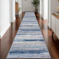 KOZYFLY Modern Abstract Washable Rug Runner 2.6x16 Hallway Rug Runner Non-Slip by KOZYFLY