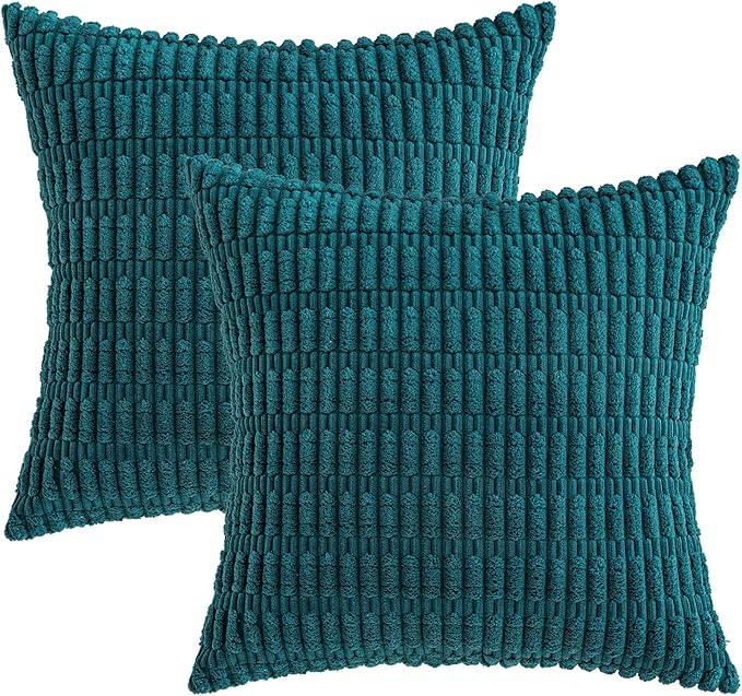 MIULEE Pack of 2 Corduroy Decorative Throw Pillow Covers 20x20 Inch Soft Boho - Image 6