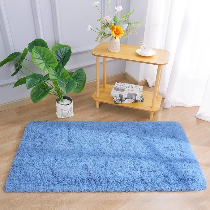 Chicrug Soft Runner Rug for Bedroom Living Room Plush Fluffy Rug 2x4 Feet - Image 2