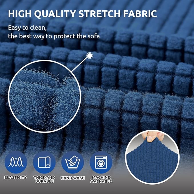 KEKUOU Stretch Sofa Cover Slipcover ，Couch Covers - Image 5