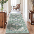 AMADA HOMEFURNISHING 2'6"x8' Washable Area Rug, Low-Profile Entryway Rug by AMADAHOMEFURNISHING