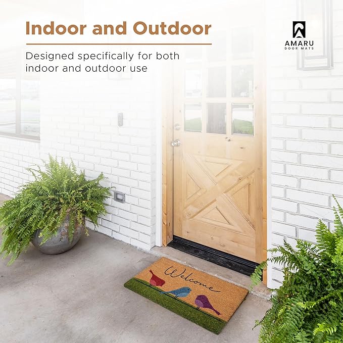 Colorful Birds - 17"x29" - Coir Door Mat - Welcome Mats - Image 4