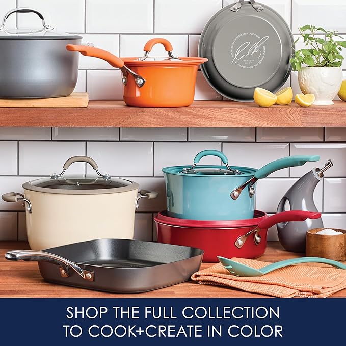 Rachael Ray Cook + Create Nonstick Cookware/Pots and Pan Set, 10 Piece - Image 12