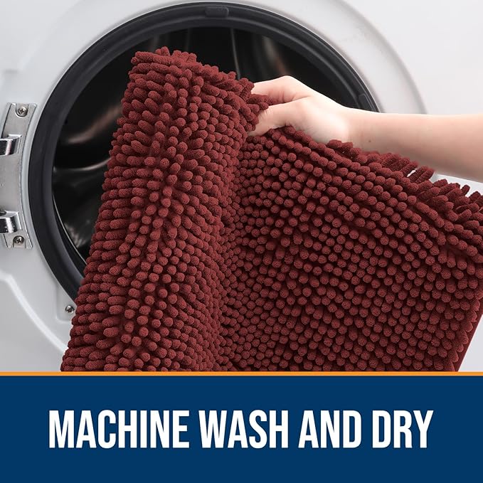 OLANLY Dog Door Mat for Muddy Paws 48x30, Absorbs Moisture and Dirt, Absorbent - Image 5