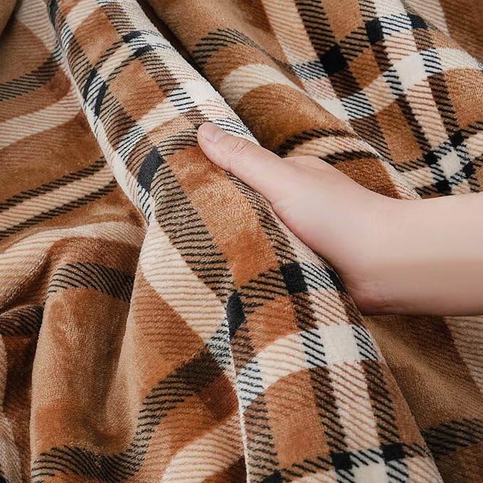 PU MEI Sherpa Fleece Throw Blanket 80" x 90" Reversible Plush Fluffy Large Big - Image 3