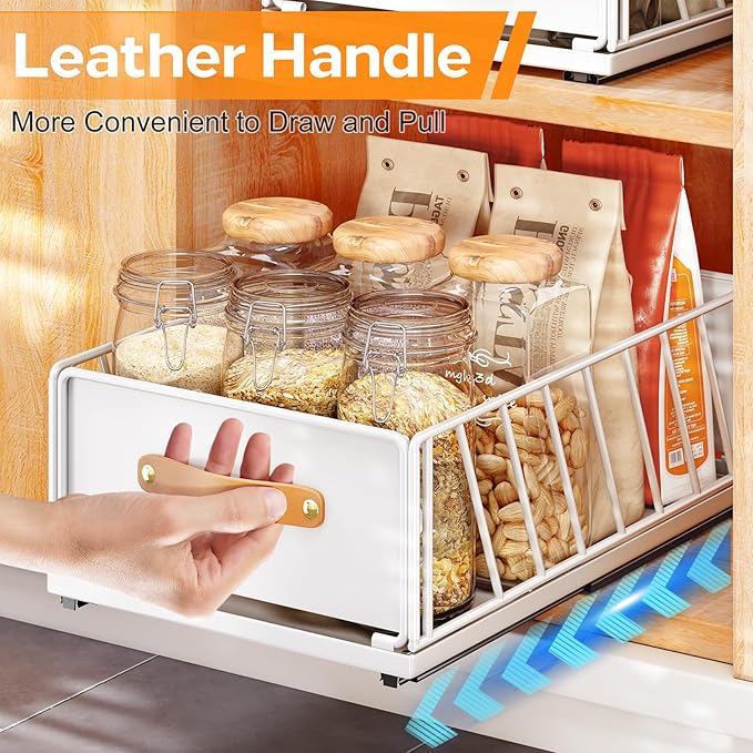 Pull out Cabinet Organizer, Heavy Duty Slide out Pantry Shelves Drawer Storage - Image 7