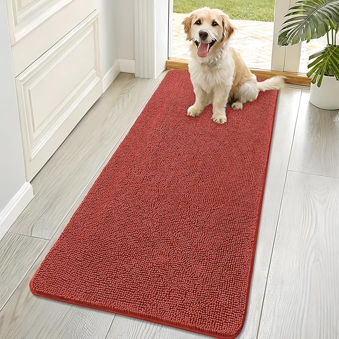 OLANLY Dog Door Mat for Muddy Paws 70x32, Absorbs Moisture and Dirt, Absorbent by OLANLY