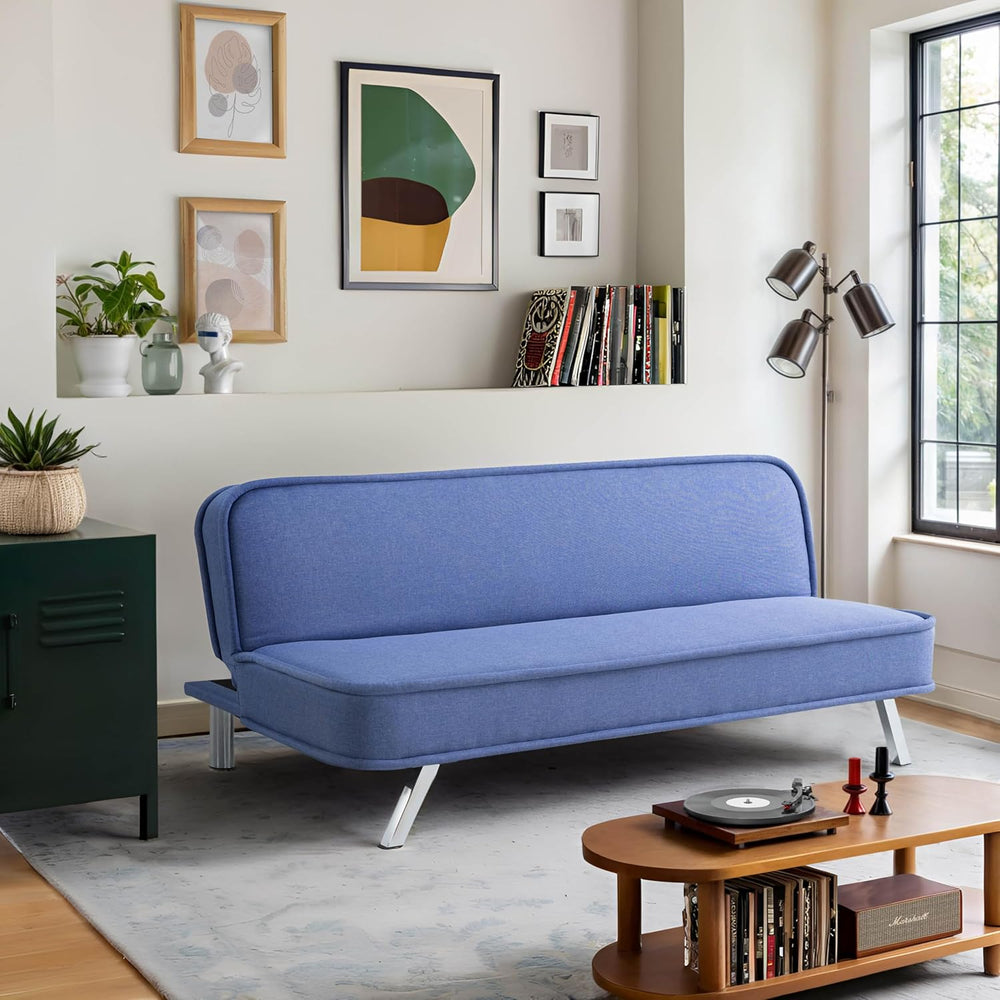 Serta Terrell 66.1" Convertible Futon Sofa, Short Twin Size, Dream Coil ...