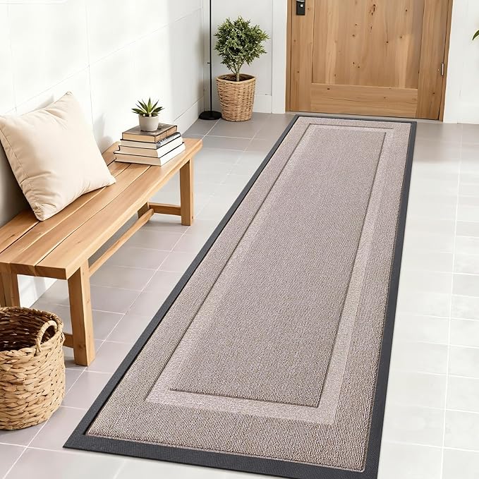 OLANLY Front Door Mat Indoor Outdoor Entrance, Waterproof All-Season, by OLANLY