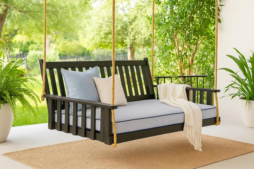 Outdoor Twin Daybed Cushion Set, Patio Porch Swing Bed Mattress – Soft Comfor...