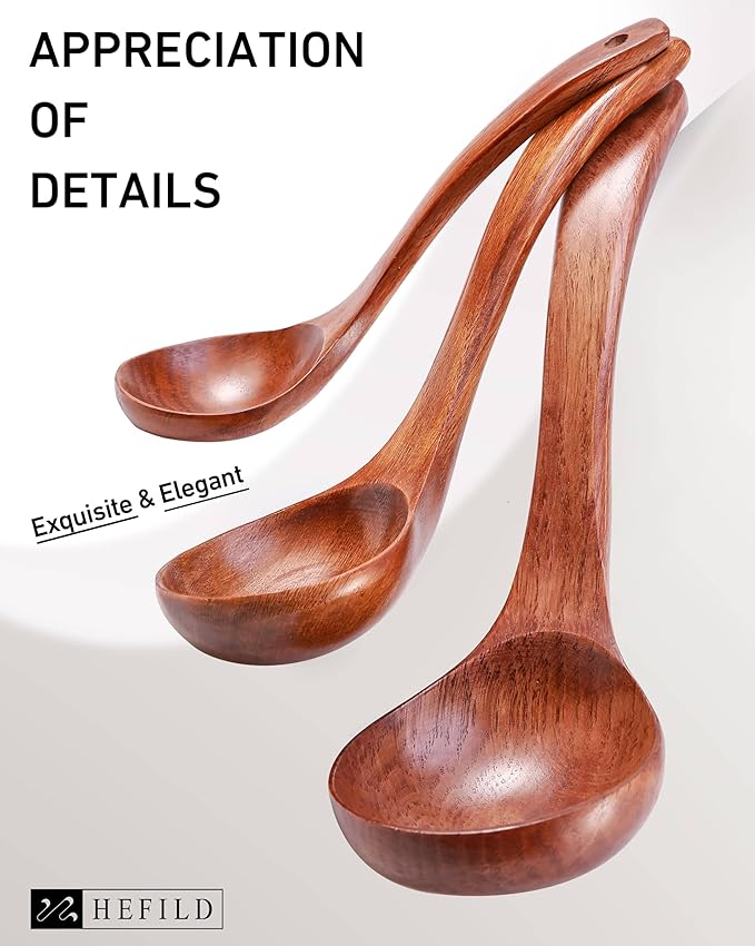 Wooden Ladles Set of 3 – Wood Ladles - Image 7