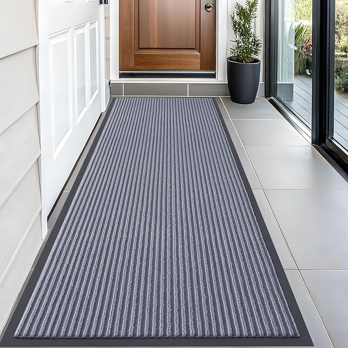 OLANLY Front Door Mat Indoor Outdoor Entrance, Waterproof Heavy Duty Doormat by OLANLY