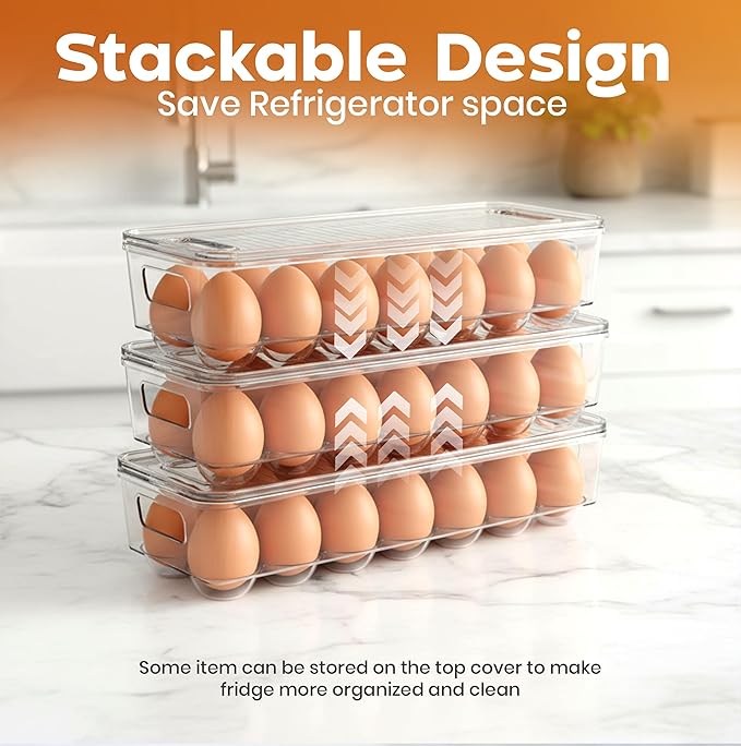 Utopia Home Egg Container With Lid and Handle - Image 6