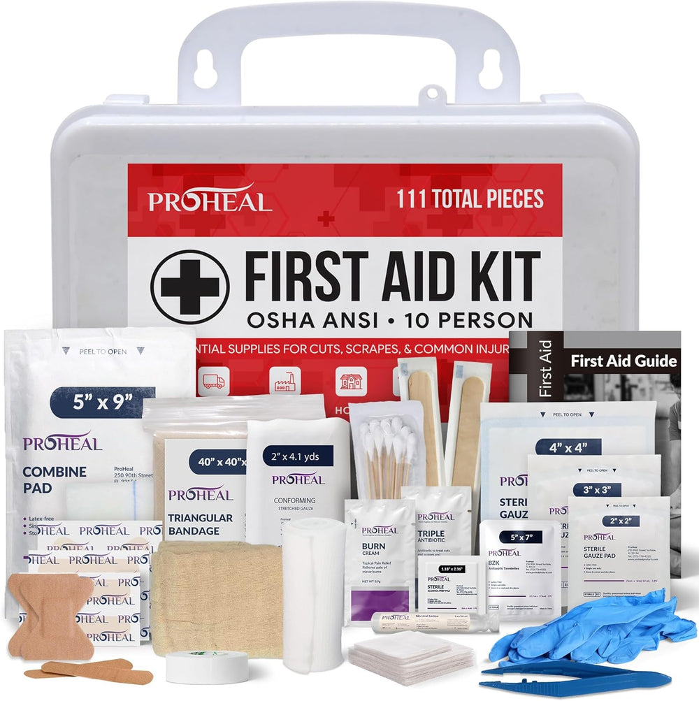 OSHA Compliant First Aid Kit for Car, Home & Business - 10 Person, Type I...