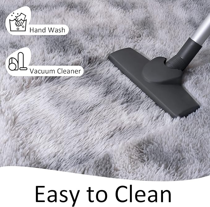 Chicrug Cute Fluffy Area Rug for Girls Bedroom, 2x6 Feet Fluffy Kids Rug for - Image 8