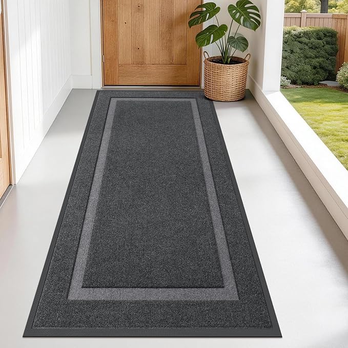 OLANLY Front Door Mat Indoor Outdoor Entrance, Waterproof All-Season, by OLANLY