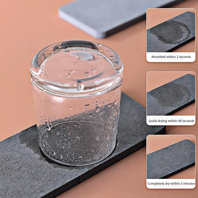 NiuYichee 2 Pcs Water Absorbing Stone Trays, Kitchen/Bathroom Sink Soap Dish - Image 4