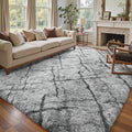 4x6 Ft Shag Rugs for Bedroom Living Room, Tie-Dyed Ultra Soft Fluffy Furry Area by Cuzwlovita