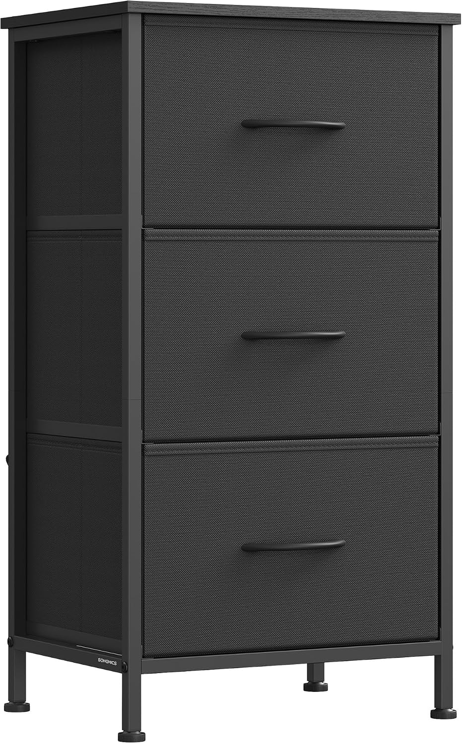 SONGMICS Dresser for Bedroom, Small Dresser with 3 Fabric Drawers